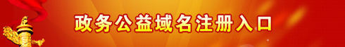 政务域名注册入口
