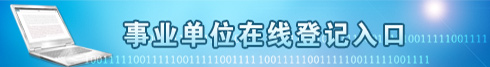事业单位在线登记入口